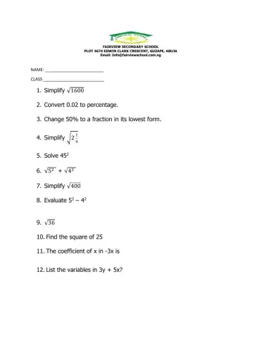 Square, and square root, algebra