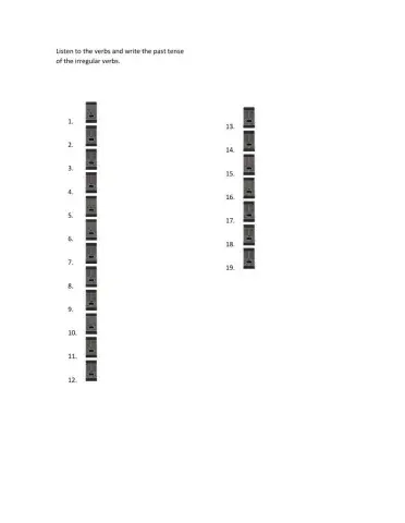 Irregular verbs (listen and write)TNF3