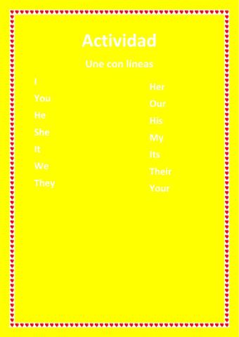 Pronombres - ingles