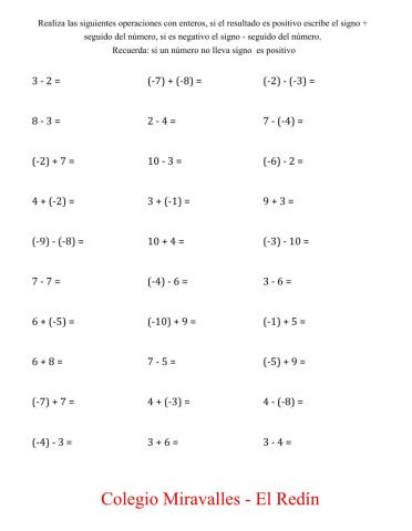 RepasoSumasRestasEnteros1
