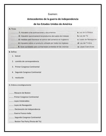 Antecedentes de la guerra de independencia de EUA
