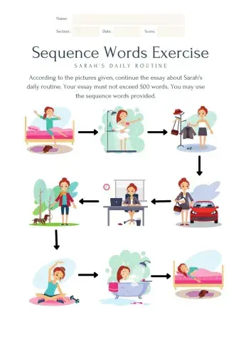 Sarah's Daily Routine