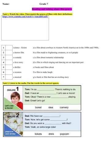 Reading and talking about film genres