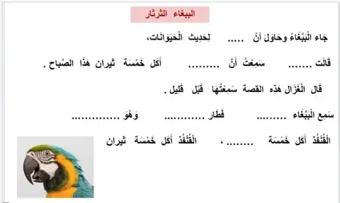 الببغاء الثرثار