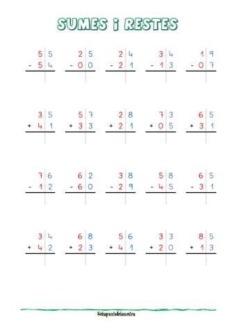 Sumes i restes