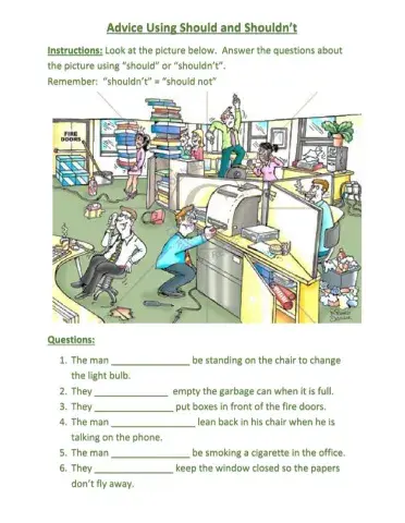 Advice should vs. shouldn't