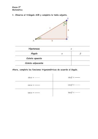 Introducción a la trigonometría