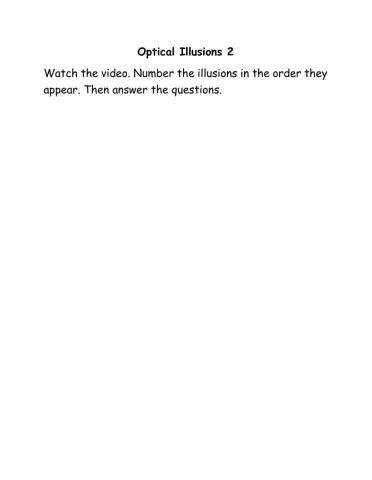 Optical Illusions Video