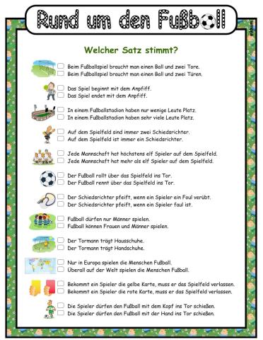 Welcher Satz stimmt?