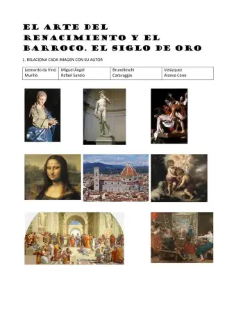 Renacimiento Barroco Siglo de Oro