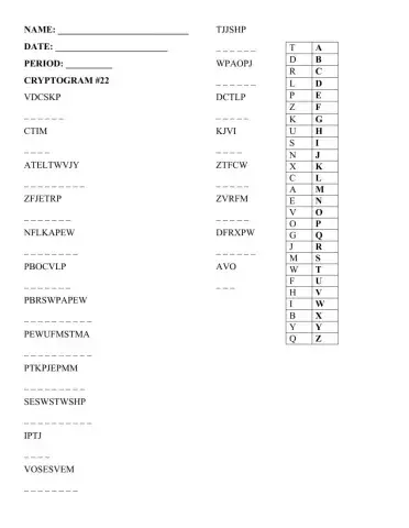 Cryptogram -22