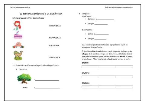 El Signo Linguístico y la Semántica