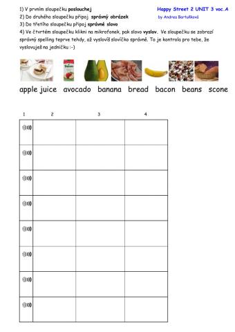 Happy Street 2 Unit 3 Vocabulary A