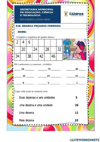 Antecessor e sucessor