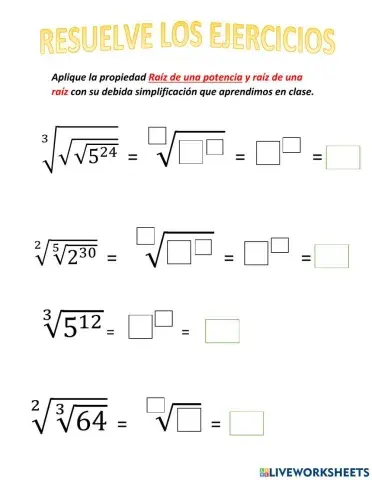 Propiedades de las radicación