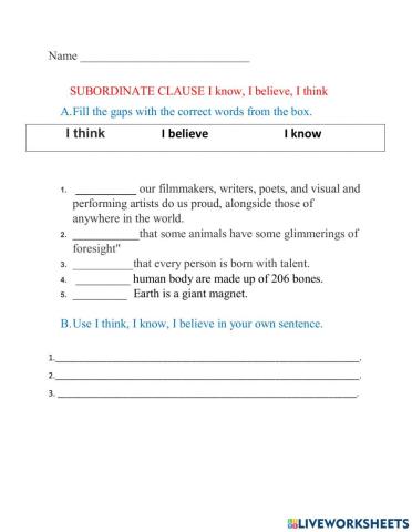 Subordinate clause