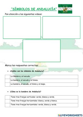 Símbolos de andalucía