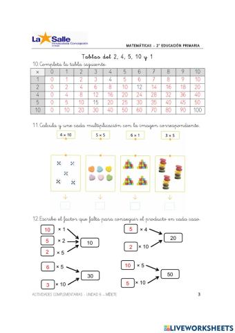 Ficha interactiva 3: Multiplicaciones-Unidad 6-MA2ep