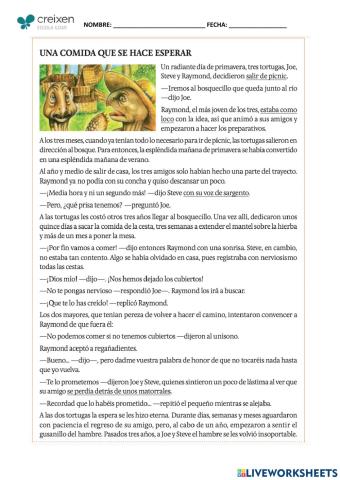 Comprensión lectora 1 Competències 2018-19