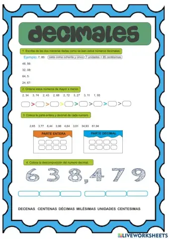 Los decimales