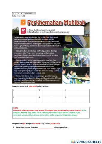 5.1.4 Unit 8 Perkhemahan Muhibah ms 62