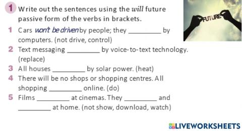 Future simple passive