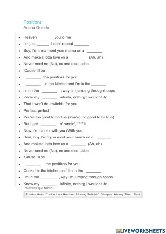 Ariana Grande Positions