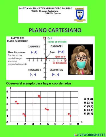 Coordenadas en el plano cartesiano