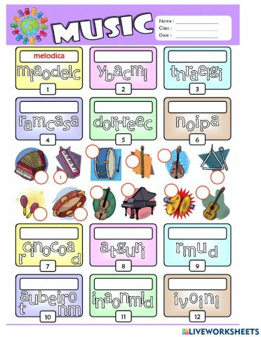 Musical Instruments Exam