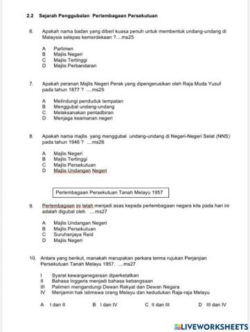 2.2 Sejarah Penggubalan Perlembagaan Persekutuan