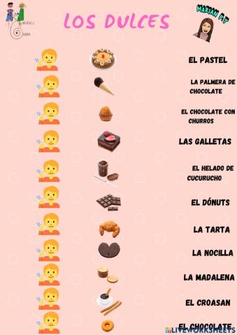 Los dulces