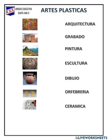 Ejemplos de artes plasticas