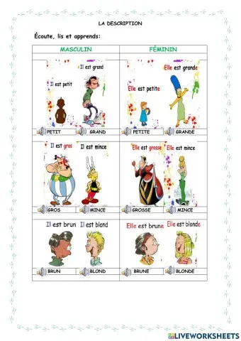 La description physique