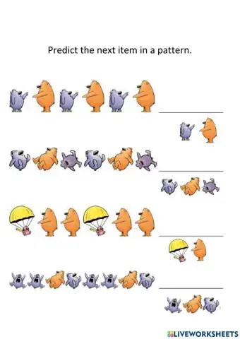 Predict the next item in a pattern