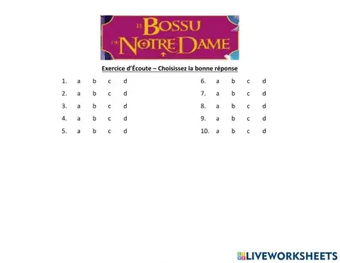 Le Bossu de Notre-Dame Listening