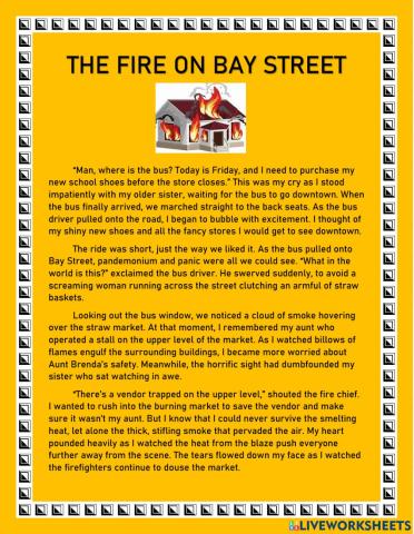 The Fire On Bay Street
