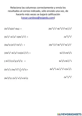 Multiplicación monom por polin sem 24
