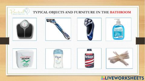 Vocabulary test - the bathroom 2