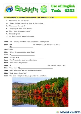 Spotlight 6 Task 6203