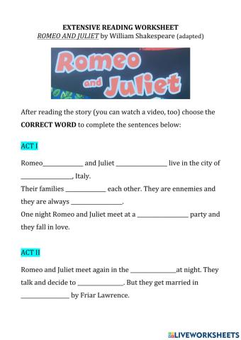 Romeo and Juliet