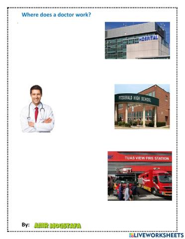 Where does a doctor work?
