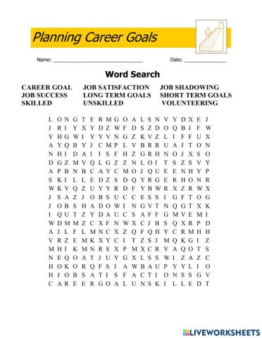 Planning Wordsearch