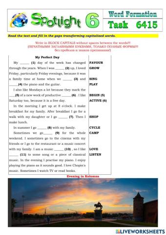 Spotlight 6 Task 6415