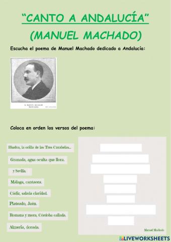 Canto a andalucía (manuel machado)