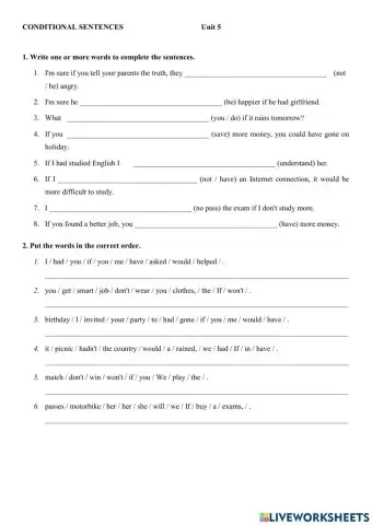 Conditional sentences mixed