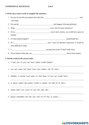 Conditional sentences mixed