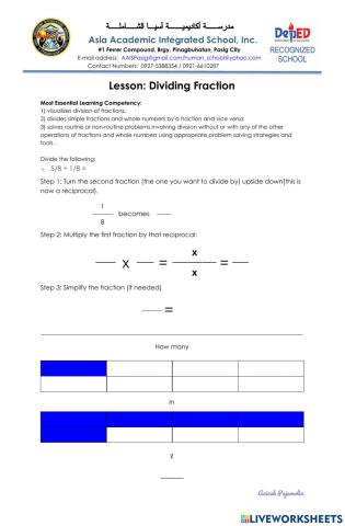 Dividing Fraction