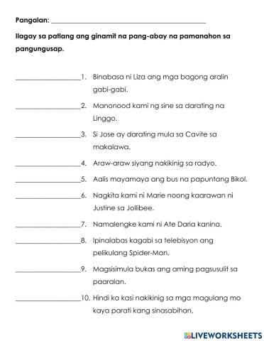 Fil. Activity