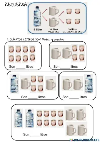 Medios litros y cuartos de litros