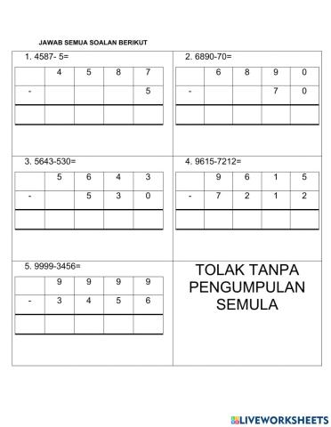 Tolak dan tolak lagi